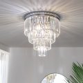 Brilagi - LED Kristall-Deckenleuchte MOZART 5xE14/40W/230V glänzendes Chrom
