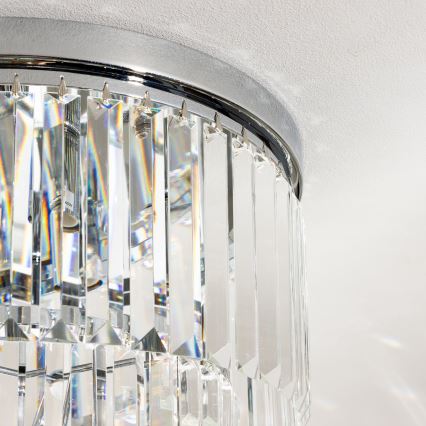 Brilagi - LED Kristall-Deckenleuchte MOZART 5xE14/40W/230V glänzendes Chrom