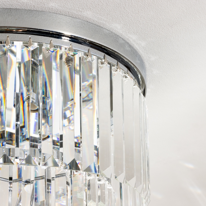 Brilagi - LED Kristall-Deckenleuchte MOZART 5xE14/40W/230V glänzendes Chrom