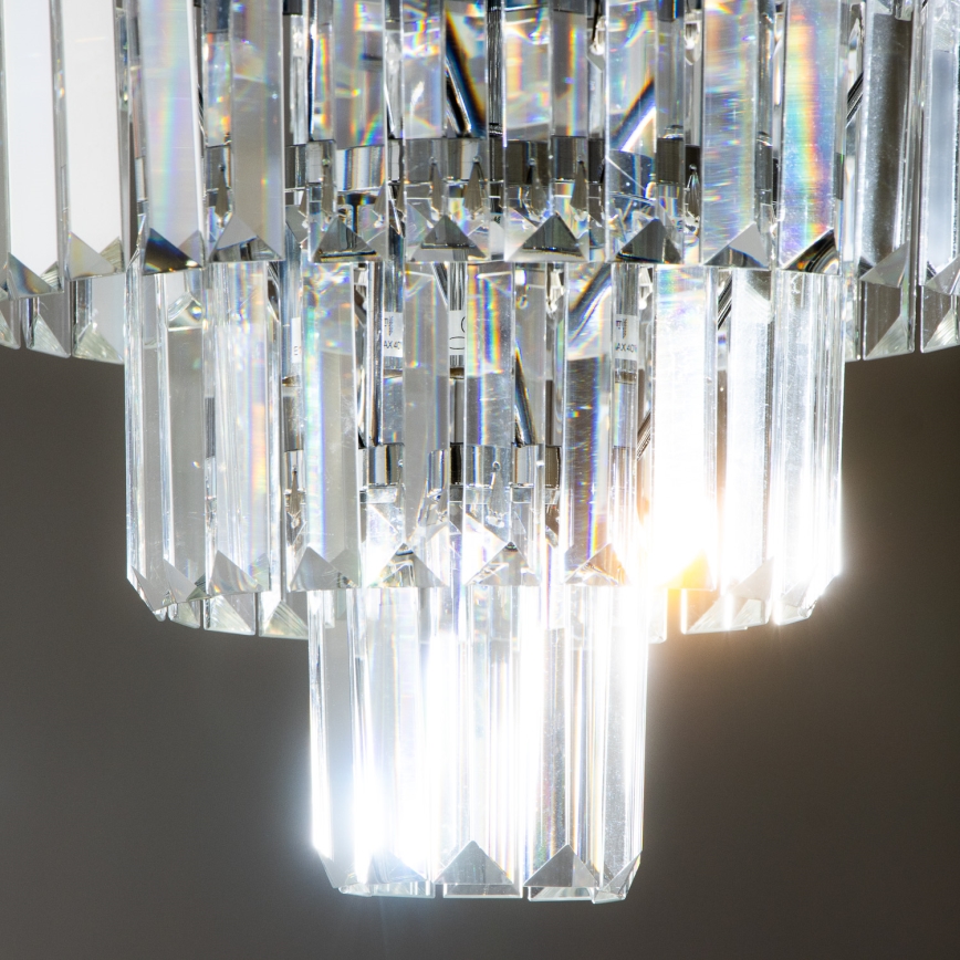 Brilagi - LED Kristall-Deckenleuchte MOZART 5xE14/40W/230V glänzendes Chrom