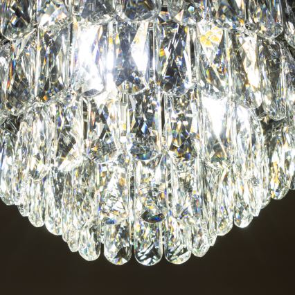 Brilagi - LED Kristall-Deckenleuchte VELURE 5xE14/40W/230V schwarz
