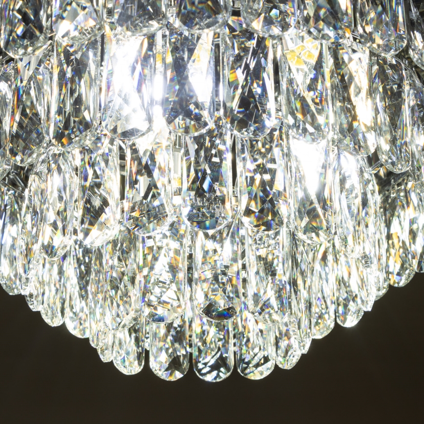 Brilagi - LED Kristall-Deckenleuchte VELURE 5xE14/40W/230V schwarz