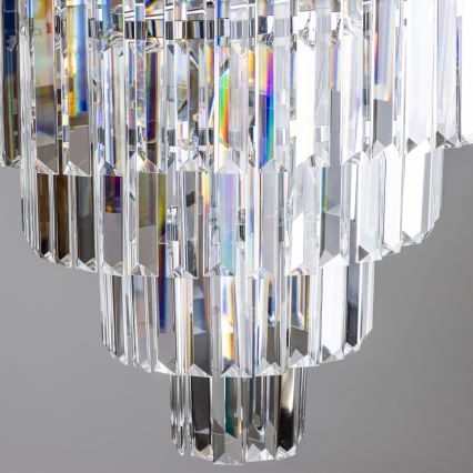 Brilagi - LED Kristall-Kronleuchter an Kette MOZART 5xE14/40W/230V glänzendes Chrom