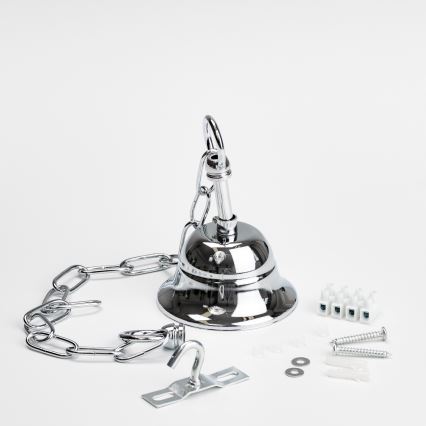 Brilagi - LED Kristall-Kronleuchter an Kette MOZART 5xE14/40W/230V glänzendes Chrom