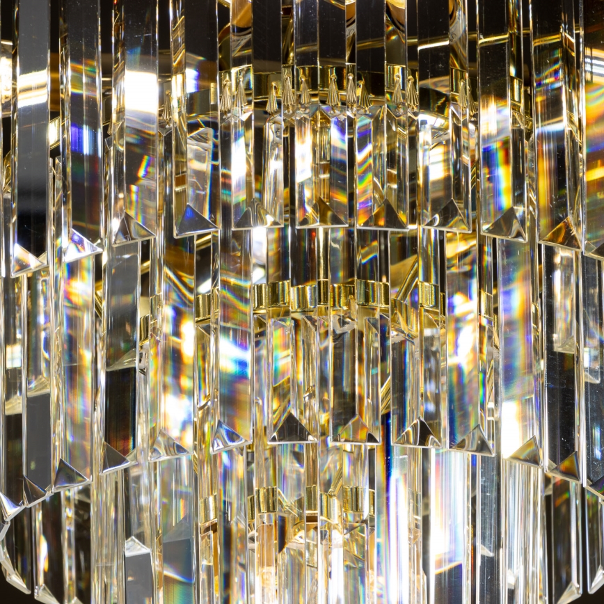 Brilagi - LED Kristall-Kronleuchter an Kette MOZART 5xE14/40W/230V golden
