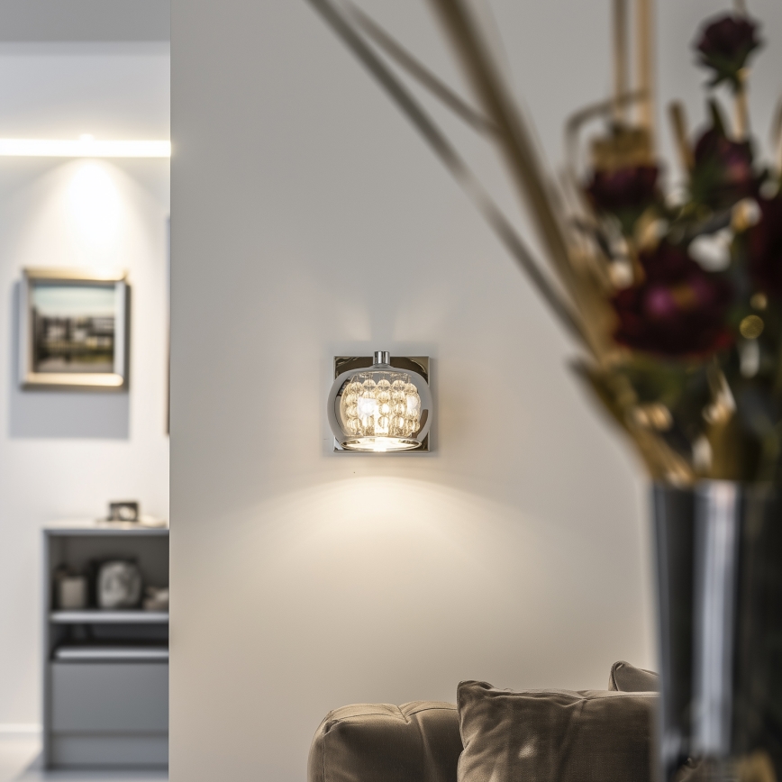 Brilagi - LED Kristall-Wandleuchte JEWEL 1xG9/42W/230V