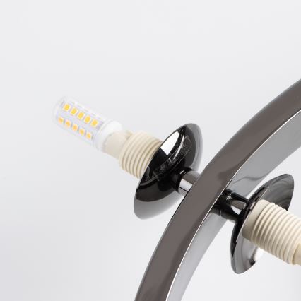 Brilagi - LED-Kronleuchter an Aufhängung MILLA 15xG9/3W/230V glänzendes Chrom/golden