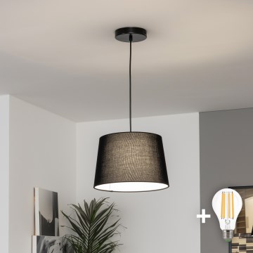Brilagi - LED-Pendelleuchte an Kabel CERIA 1xE27/40W/230V Ø 30 cm schwarz