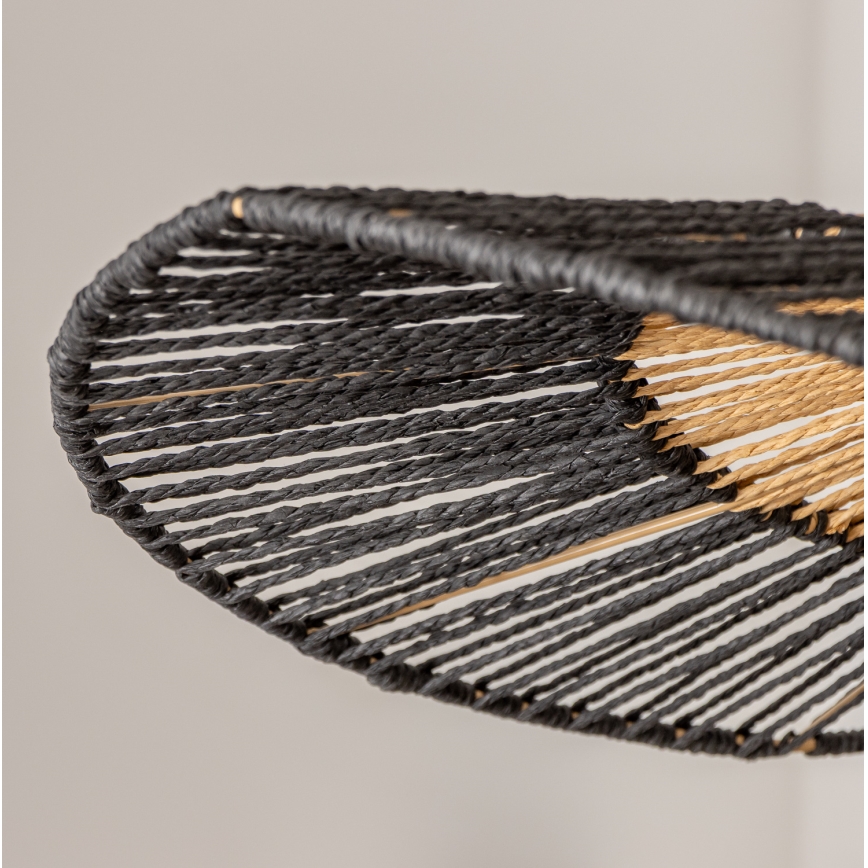 Brilagi - LED-Pendelleuchte an Kabel CERIA BOHO 1xE27/40W/230V Ø 50 cm schwarz/braun