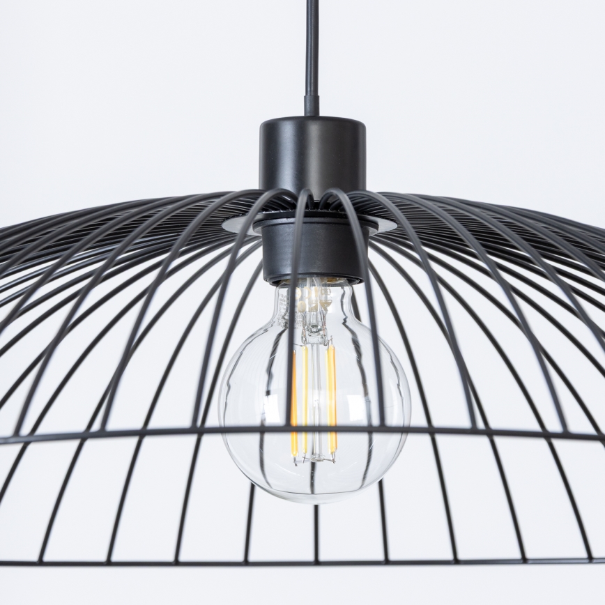 Brilagi - LED-Pendelleuchte an Kabel CERIA WIRE 1xE27/40W/230V Ø 60 cm schwarz