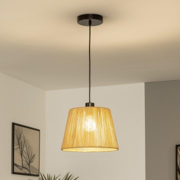 Brilagi - LED-Pendelleuchte CERIA BOHO an Kabel 1xE27/40W/230V Ø 28 cm, braun