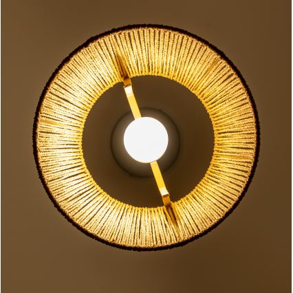 Brilagi - LED-Pendelleuchte CERIA BOHO an Kabel 1xE27/40W/230V Ø 28 cm, braun