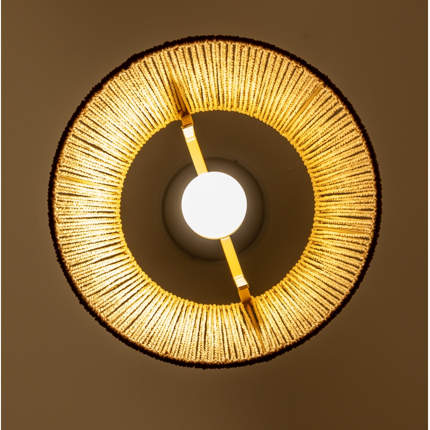 Brilagi - LED-Pendelleuchte CERIA BOHO an Kabel 1xE27/40W/230V Ø 28 cm, braun