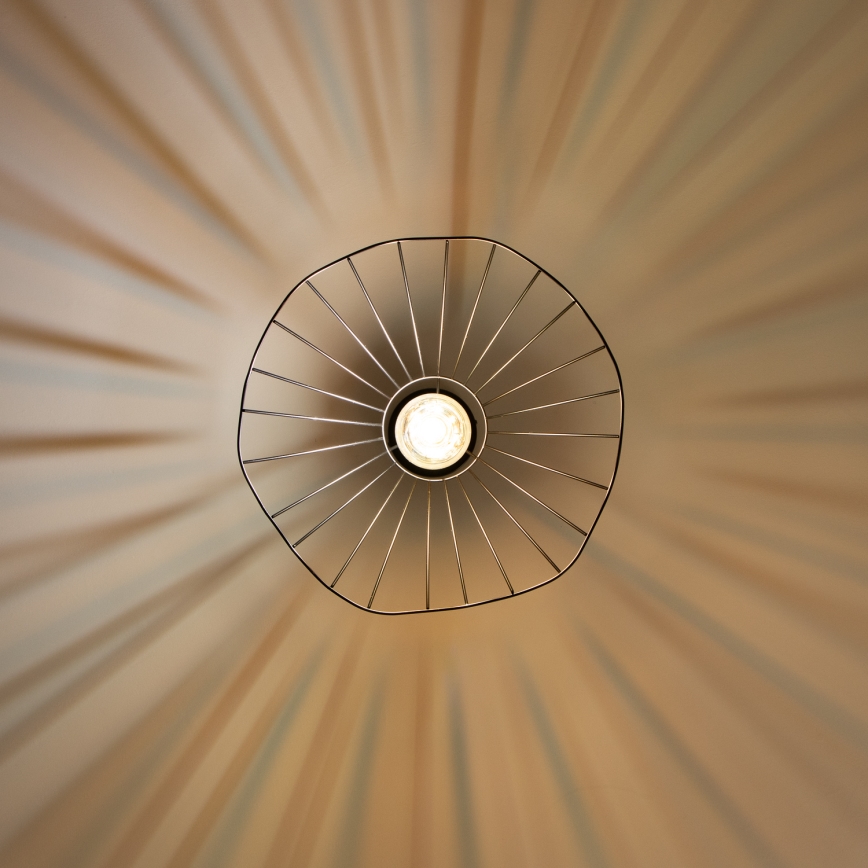 Brilagi - LED-Pendelleuchte CERIA WIRE mit Seilaufhängung, 1x E27/40W/230V, Ø 40 cm, schwarz