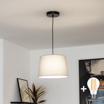 Brilagi - LED-Pendelleuchte mit Kabel CERIA 1xE27/40W/230V Ø 30 cm grau