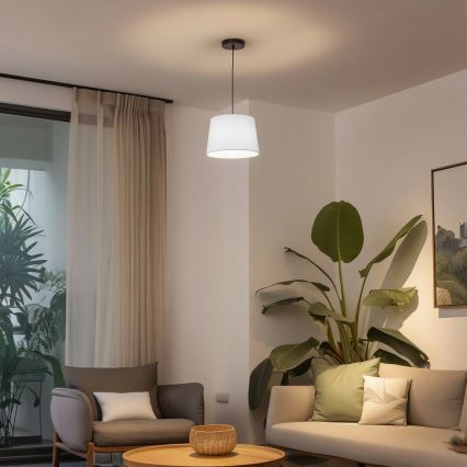 Brilagi - LED-Pendelleuchte mit Kabel CERIA 1xE27/40W/230V Ø 30 cm weiß