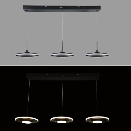 Brilagi - LED-Pendelleuchte mit Seilaufhängung VERANO 3xLED/15W/230V