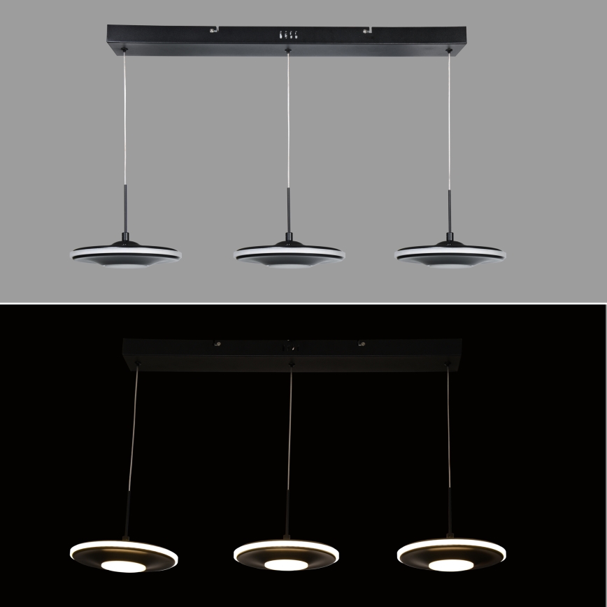 Brilagi - LED-Pendelleuchte mit Seilaufhängung VERANO 3xLED/15W/230V