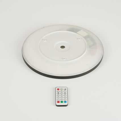 Brilagi - LED RGBW dimmbare Deckenleuchte ULTRA SLIM LED/18W/230V 2700-6500K Ø 30 cm schwarz + Fernbedienung