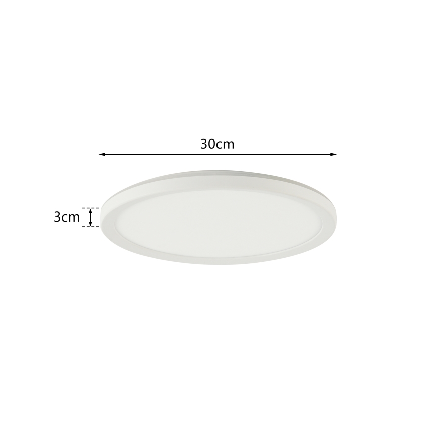 Brilagi - LED RGBW dimmbares Deckenleuchte ULTRA SLIM LED/18W/230V 2700-6500K Ø 30 cm weiß + Fernbedienung