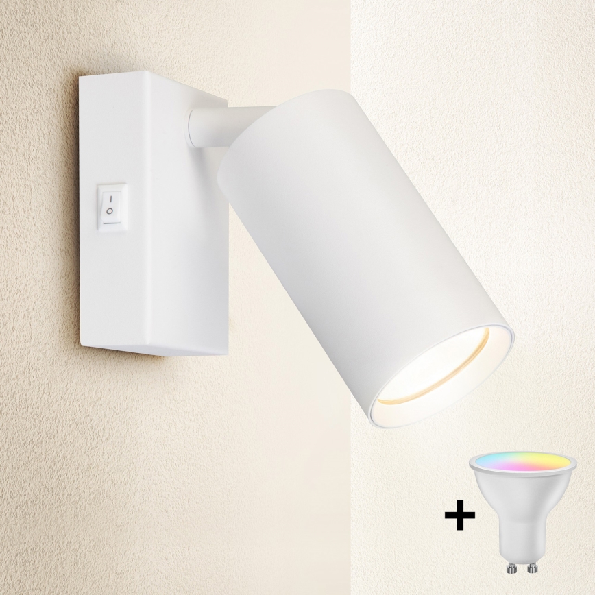 Brilagi - LED RGBW dimmbare Wand-Spotleuchte SELE 1xGU10/6,5W/230V 2700-6500K weiß
