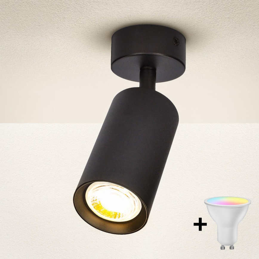 Brilagi - LED RGBW dimmbarer Einbaustrahler SELE 1xGU10/6,5W/230V 2700-6500K schwarz
