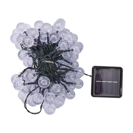Brilagi - LED Solar-Dekorationskette BUBBLE 100xLED/8 Funktionen 10m IP65 warmweiß 600 mAh