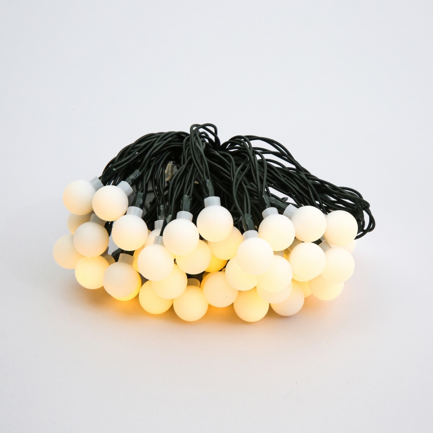 Brilagi - LED Solar-Dekorationskette BUBBLE 50xLED/8 Funktionen 7m IP65 warmweiß 600 mAh