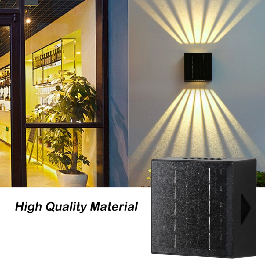 Brilagi - LED Solar-Wandleuchte BLOCK LED/2W/3,7V 1300 mAh IP44