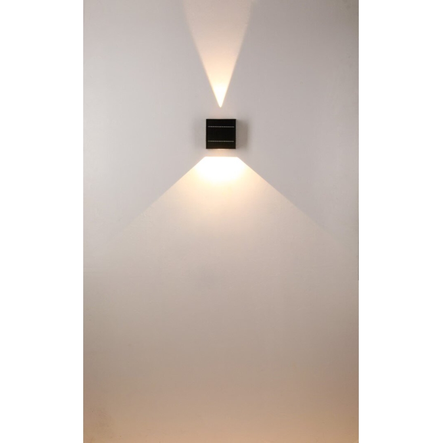 Brilagi - LED Solar-Wandleuchte BLOCK LED/2W/3,7V 1300 mAh IP44