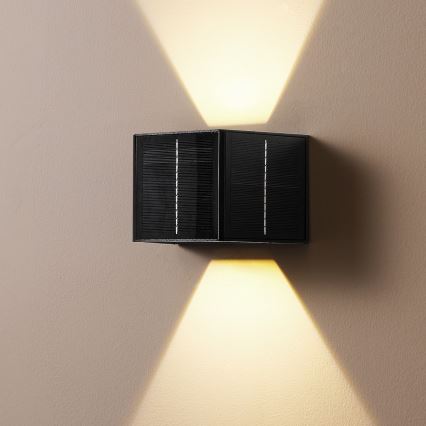 Brilagi - LED Solar-Wandleuchte SOLAR CUBE LED/2W/3,2V 1300 mAh IP54