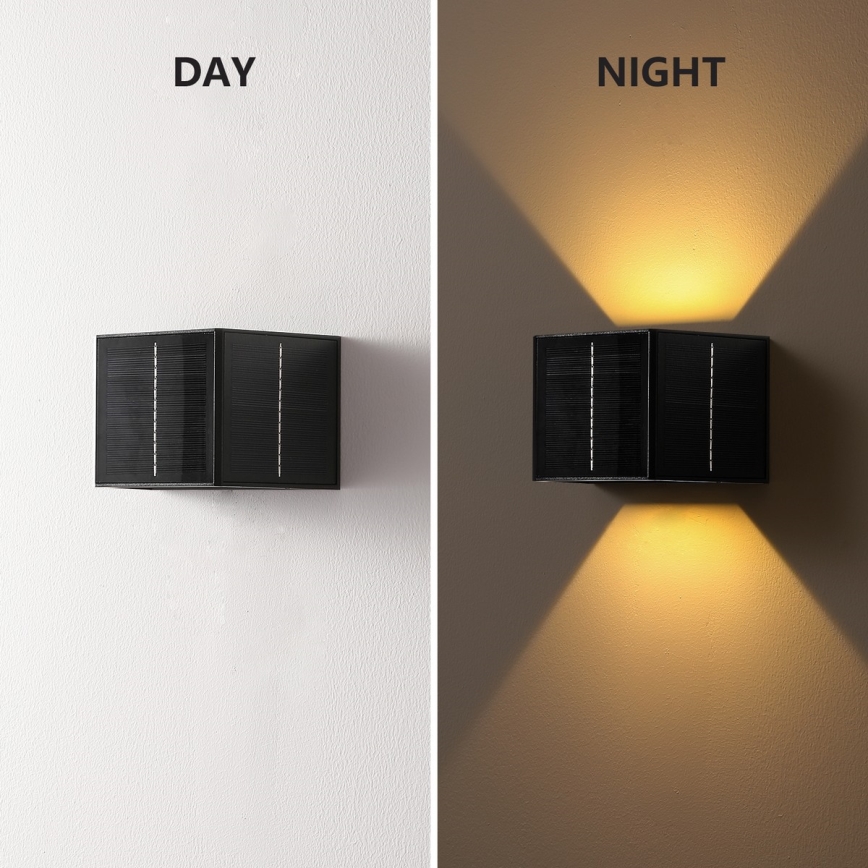 Brilagi - LED Solar-Wandleuchte SOLAR CUBE LED/2W/3,2V 1300 mAh IP54