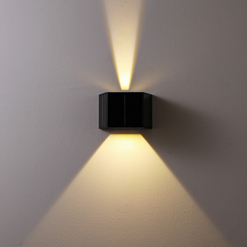 Brilagi - LED Solar-Wandleuchte SOLAR CUBE LED/2W/3,2V 1300 mAh IP54