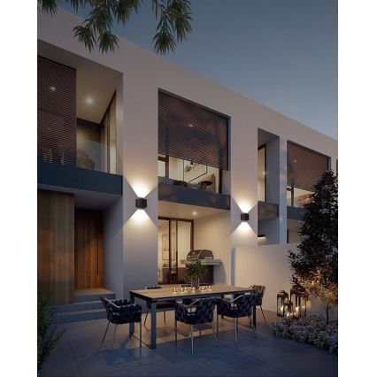 Brilagi - LED Solar-Wandleuchte SOLAR CUBE LED/2W/3,2V 1300 mAh IP54