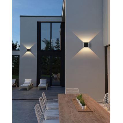 Brilagi - LED Solar-Wandleuchte SOLAR CUBE LED/2W/3,2V 1300 mAh IP54