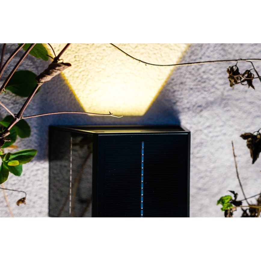 Brilagi - LED Solar-Wandleuchte SOLAR CUBE LED/2W/3,2V 1300 mAh IP54