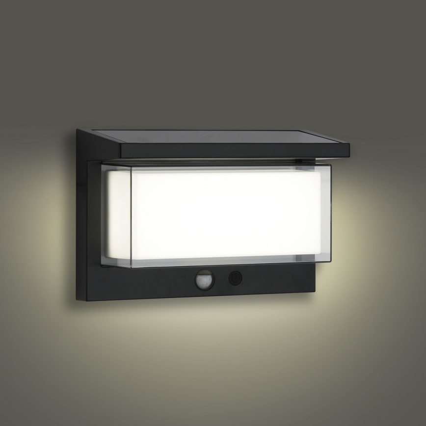 Brilagi - LED-Solarwandleuchte mit Sensor SONNE LUME LED/10W/3,7V 4000 mAh IP44