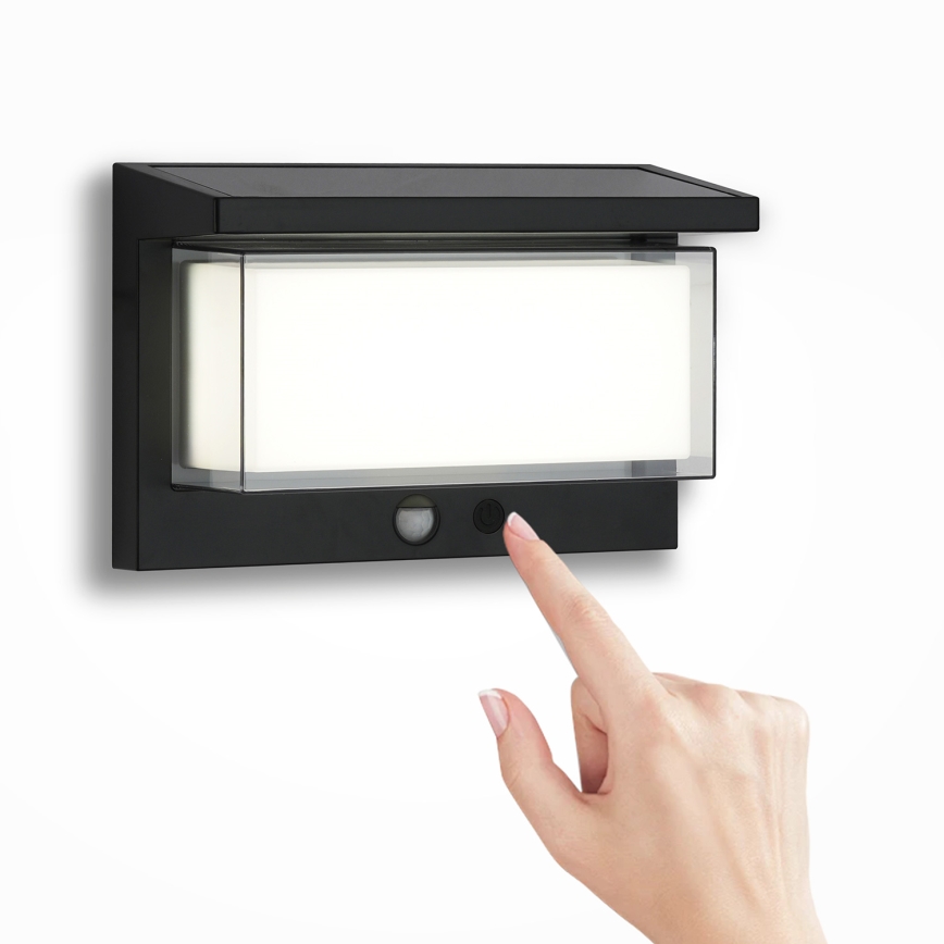 Brilagi - LED-Solarwandleuchte mit Sensor SONNE LUME LED/10W/3,7V 4000 mAh IP44