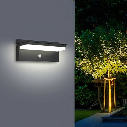Brilagi - LED-Solarwandleuchte mit Sensor SONNE SENSE LED/10W/3,7V 4000 mAh IP44