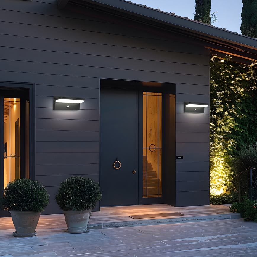 Brilagi - LED-Solarwandleuchte mit Sensor SONNE SENSE LED/10W/3,7V 4000 mAh IP44
