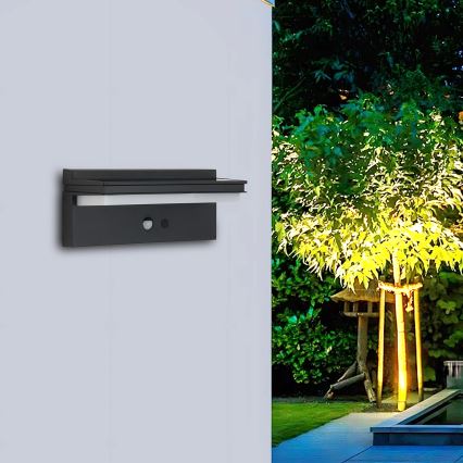 Brilagi - LED-Solarwandleuchte mit Sensor SONNE SENSE LED/10W/3,7V 4000 mAh IP44