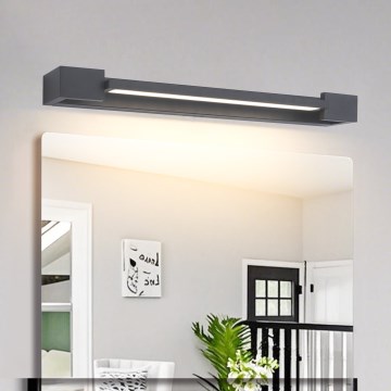 Brilagi - LED-Spiegelbeleuchtung AQUA LINE LED/12W/230V 45 cm IP44 Anthrazit