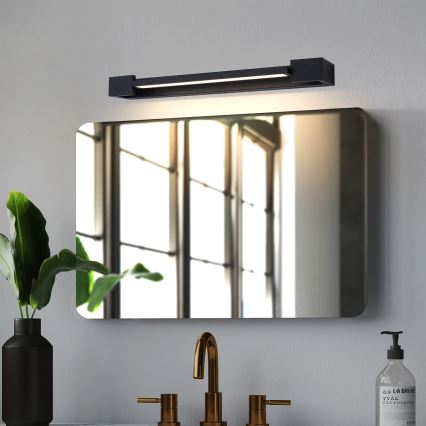Brilagi - LED-Badezimmer-Spiegelleuchte AQUA LINE LED/12W/230V 45 cm IP44 schwarz CRI 90