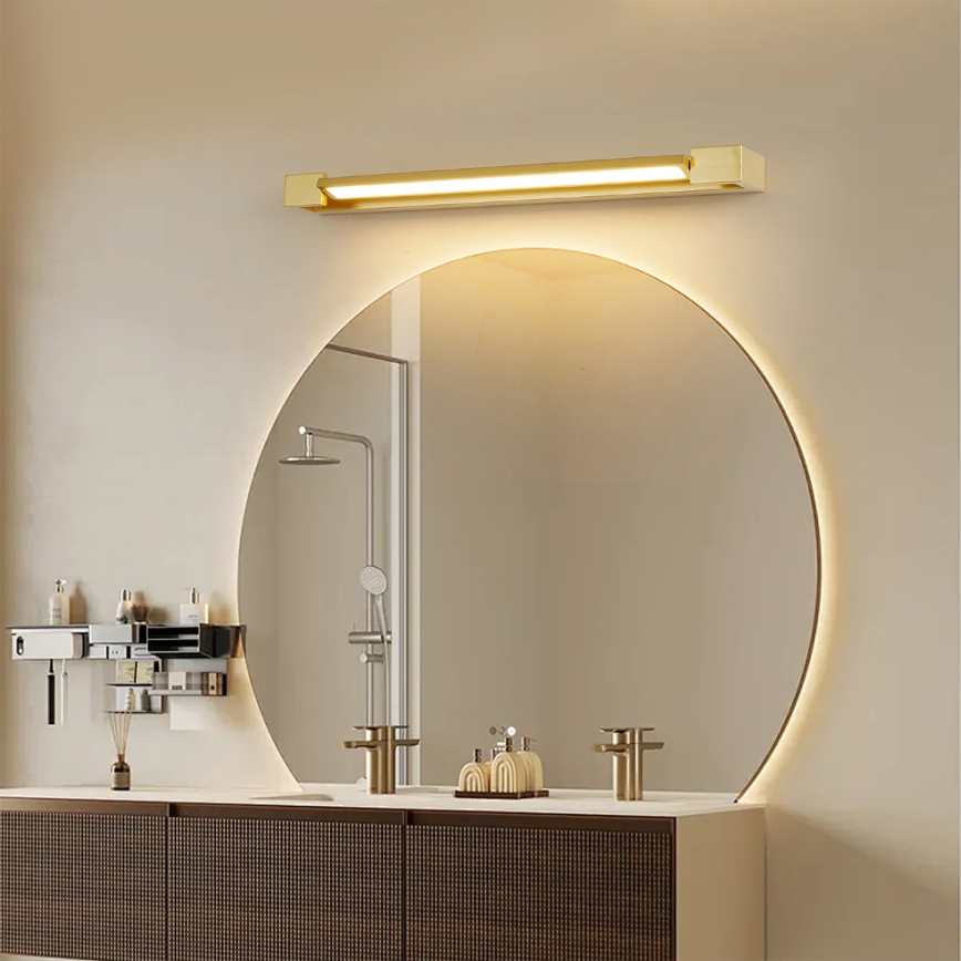 Brilagi - LED-Spiegelbeleuchtung für das Badezimmer AQUA LINE LED/18W/230V 60 cm IP44 goldfarben CRI 90