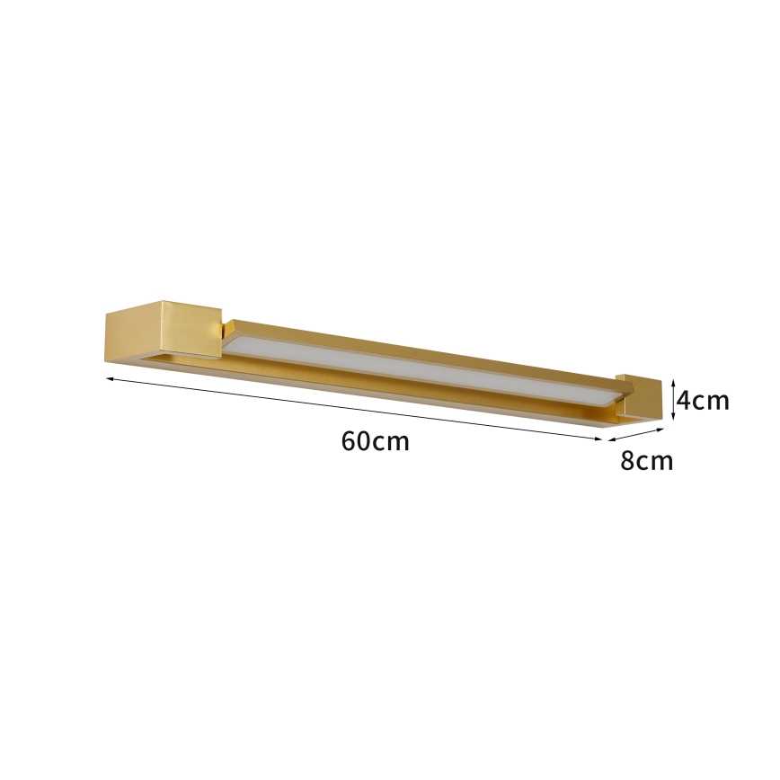 Brilagi - LED-Spiegelbeleuchtung für das Badezimmer AQUA LINE LED/18W/230V 60 cm IP44 goldfarben CRI 90