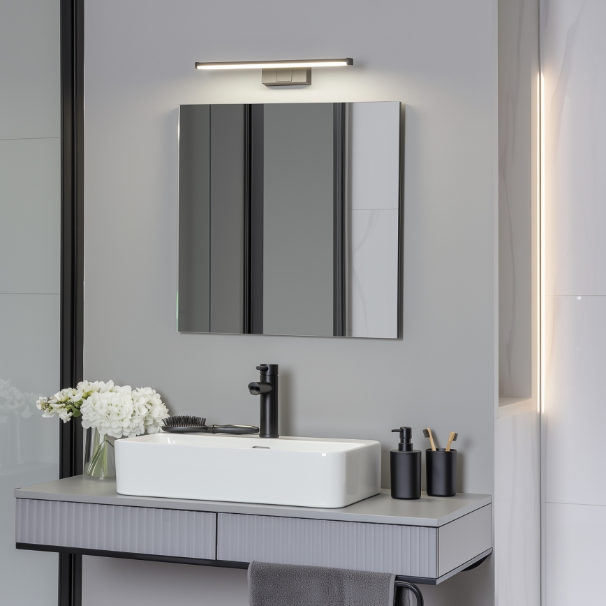 Brilagi - LED-Badspiegelleuchte 3-in-1 VESTRA LED/8W/230V 40 cm IP44 schwarz
