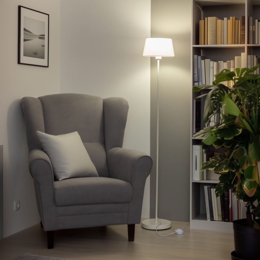 Brilagi - LED Stehlampe CERIA 1xE27/40W/230V, Ø 25 cm, weiß