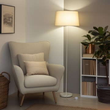 Brilagi - LED-Stehlampe CERIA 1xE27/40W/230V Ø 45 cm beige/weiß