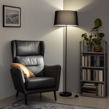 Brilagi - LED-Stehlampe CERIA 1xE27/40W/230V Ø 45 cm schwarz