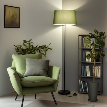 Brilagi - LED-Stehleuchte CERIA 1x E27/40W/230V Ø 45 cm grün/schwarz